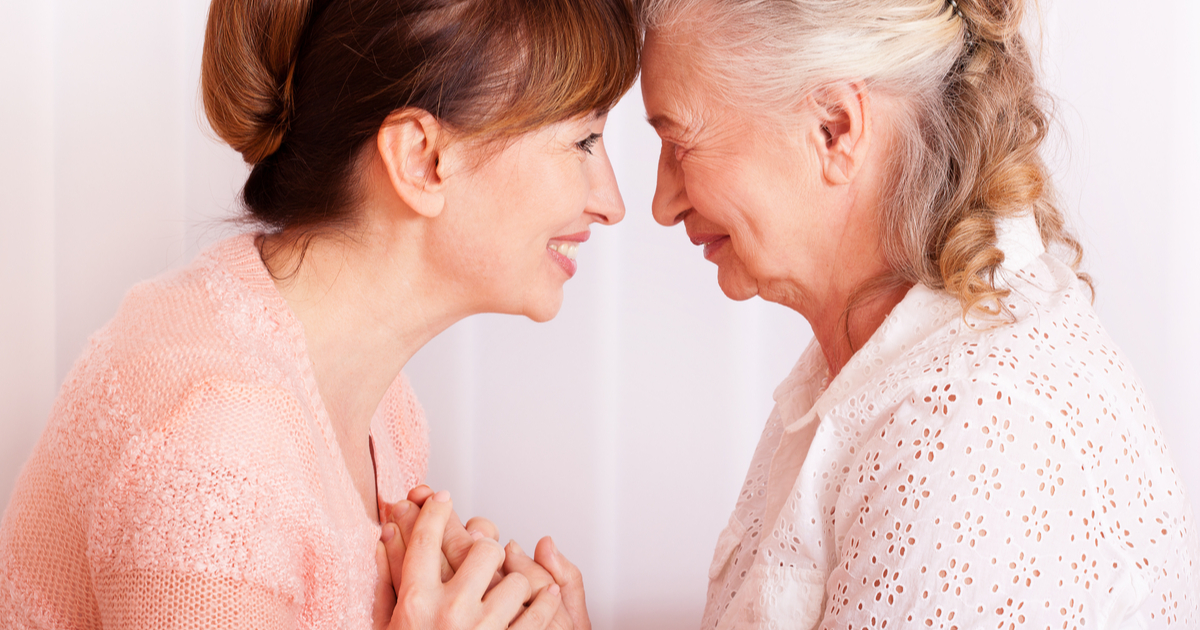 A woman is happy despite dealing with the highs and lows of caregiving