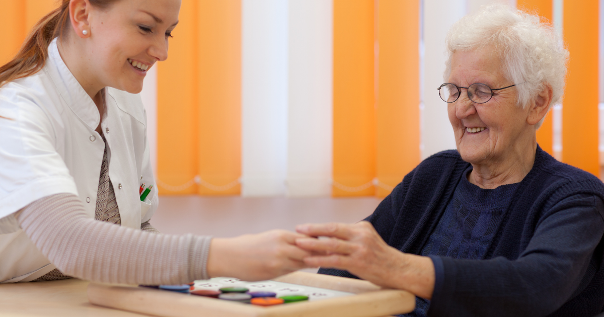 Elderly-and-caregiver-provide-senior-care